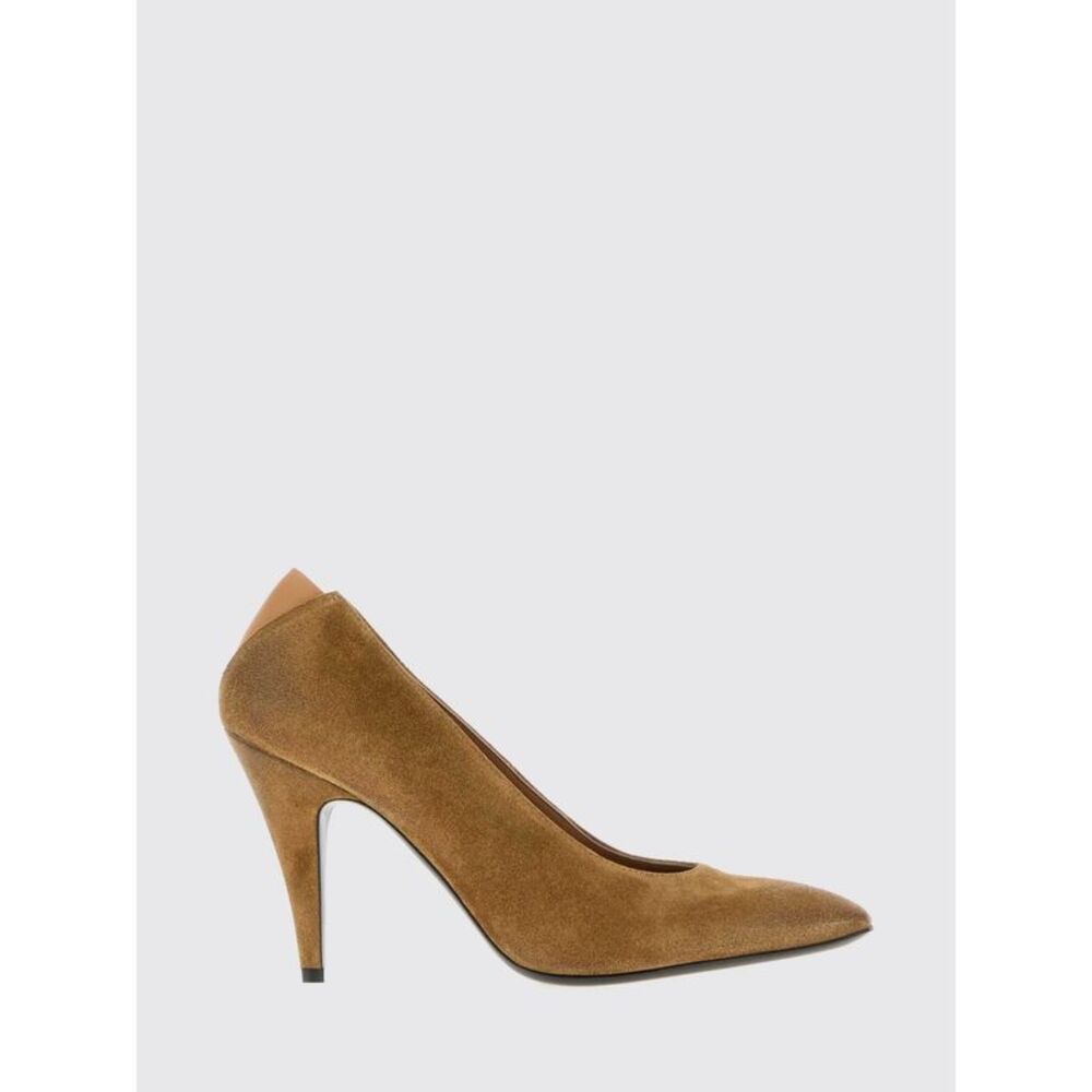 Jil Sander Women Alma Jil Sander Suede Slingback Pumps With High Heel